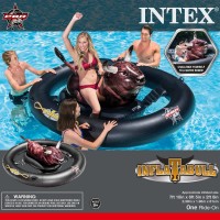 Intex Inflatabull PBR Rodeo Bull Ride On Float, 94" x 77" x 32"   
